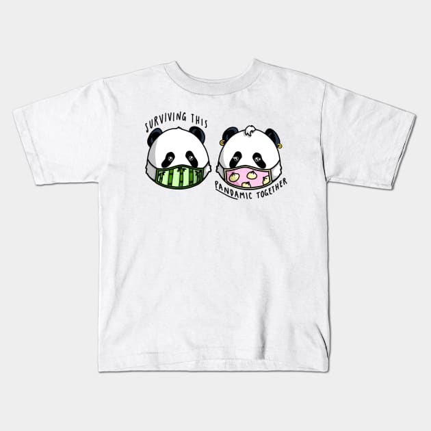 Surviving the Pandamic Kids T-Shirt by thecurlyredhead